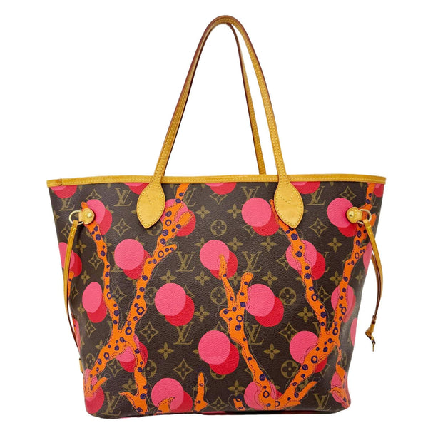 LOUIS VUITTON Neverfull MM Grenade Ramages Monogram Canvas Tote Bag Brown