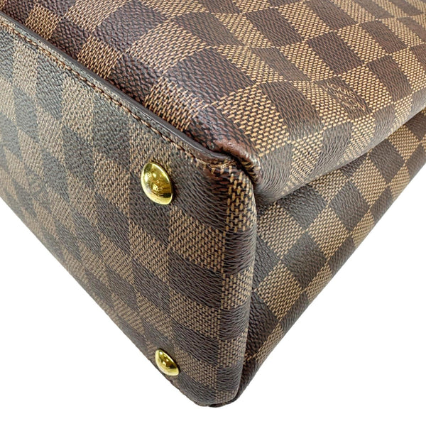 LOUIS VUITTON LV Riverside Damier Ebene Satchel Bag Brown