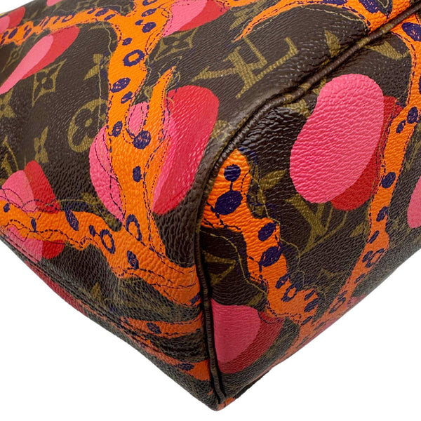 LOUIS VUITTON Neverfull MM Grenade Ramages Monogram Canvas Tote Bag Brown