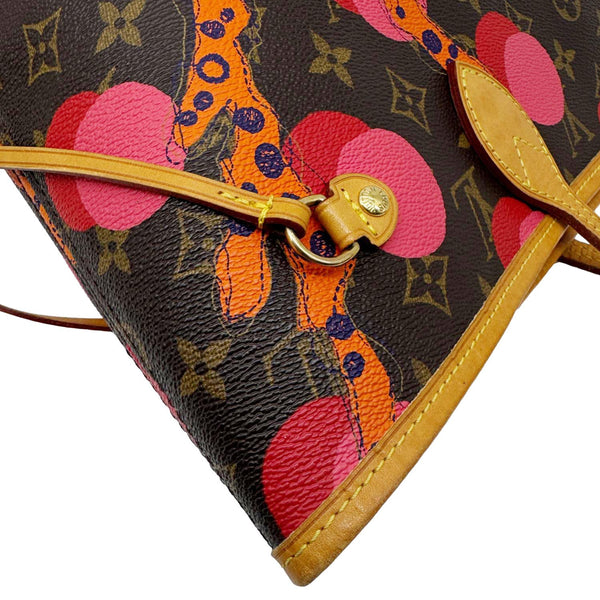 LOUIS VUITTON Neverfull MM Grenade Ramages Monogram Canvas Tote Bag Brown