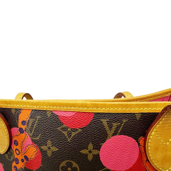 LOUIS VUITTON Neverfull MM Grenade Ramages Monogram Canvas Tote Bag Brown