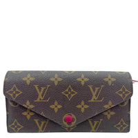 LOUIS VUITTON Josephine Monogram Canvas Wallet Brown