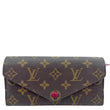 LOUIS VUITTON Josephine Monogram Canvas Wallet Brown