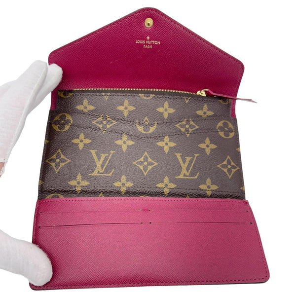 LOUIS VUITTON Josephine Monogram Canvas Wallet Brown