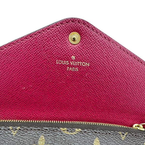 LOUIS VUITTON Josephine Monogram Canvas Wallet Brown