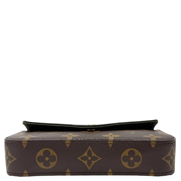 LOUIS VUITTON Felicie Strap & Go Monogram Canvas Crossbody Bag Brown