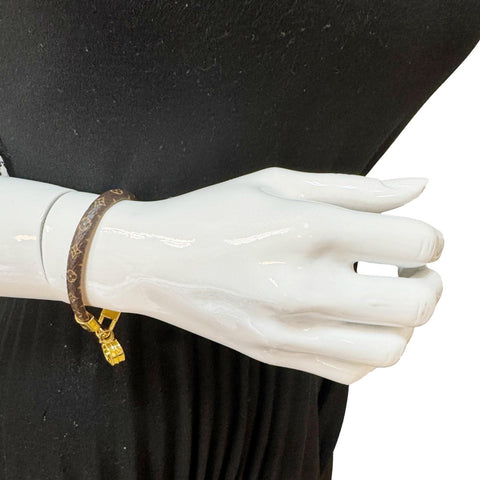 Louis Vuitton Alma Autres Toiles Brown and Gold Monogram Canvas Bracelet