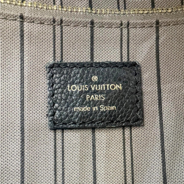 LOUIS VUITTON Sorbonne Monogram Empreinte Leather Backpack Black