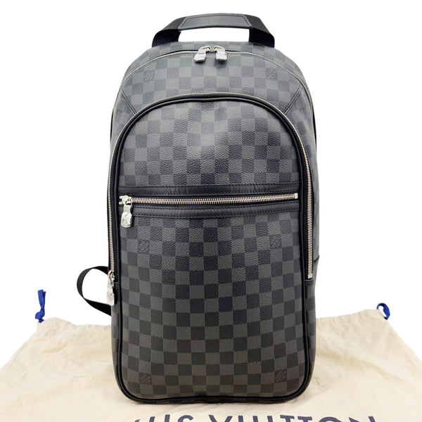 LOUIS VUITTON Michael NM Damier Graphite Backpack Bag Black