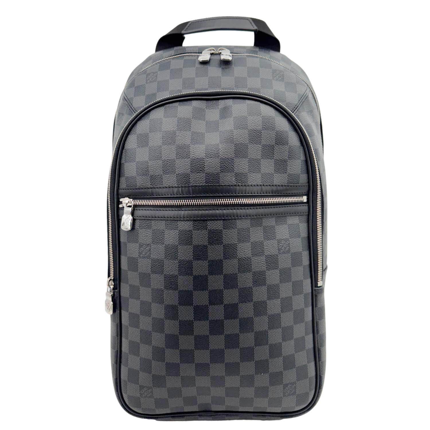 LOUIS VUITTON Michael NM Damier Graphite Backpack Bag Black