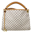 LOUIS VUITTON Artsy MM Damier Azur Hobo Bag White