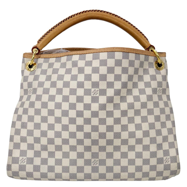 LOUIS VUITTON Artsy MM Damier Azur Hobo Bag White