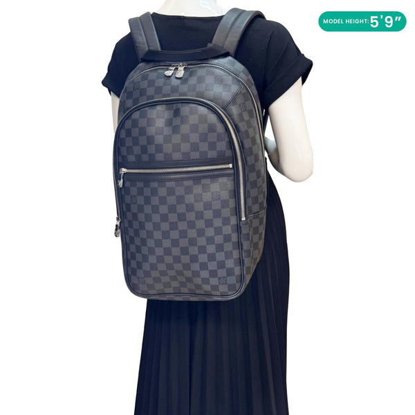 LOUIS VUITTON Michael NM Damier Graphite Backpack Bag Black