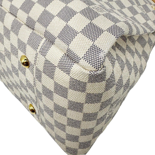 LOUIS VUITTON Artsy MM Damier Azur Hobo Bag White
