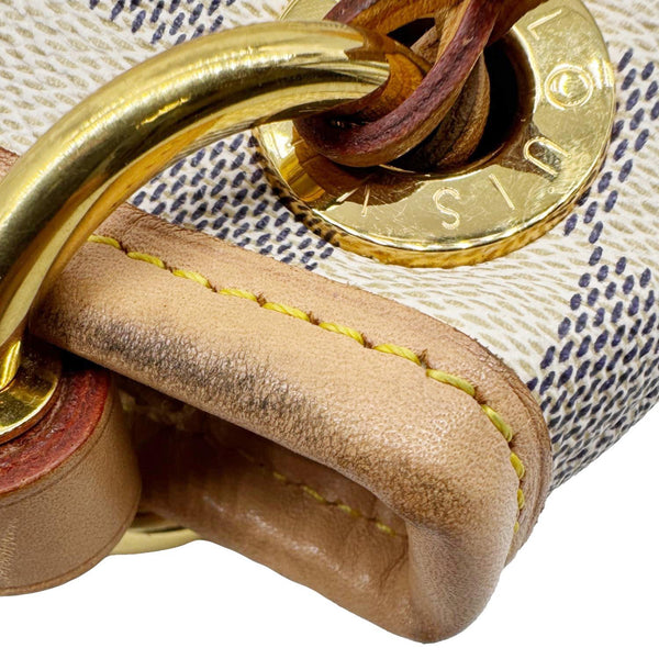 LOUIS VUITTON Artsy MM Damier Azur Hobo Bag White