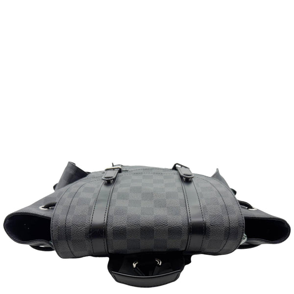 LOUIS VUITTON Christopher PM Damier Graphite Backpack Bag Black
