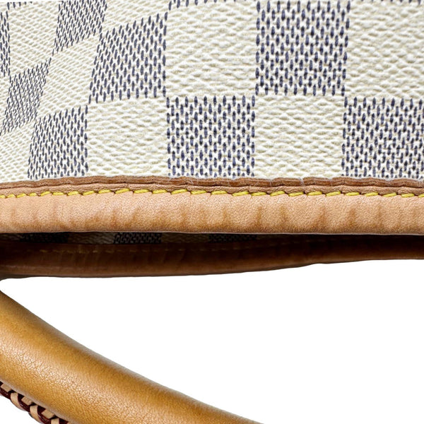 LOUIS VUITTON Artsy MM Damier Azur Hobo Bag White