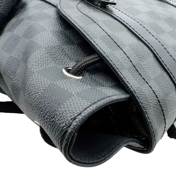 LOUIS VUITTON Christopher PM Damier Graphite Backpack Bag Black