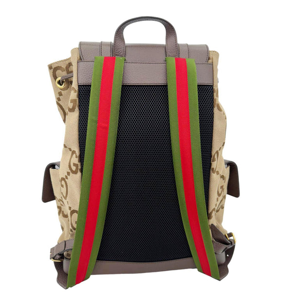GUCCI Monogram Jumbo GG Canvas Backpack Brown 678829