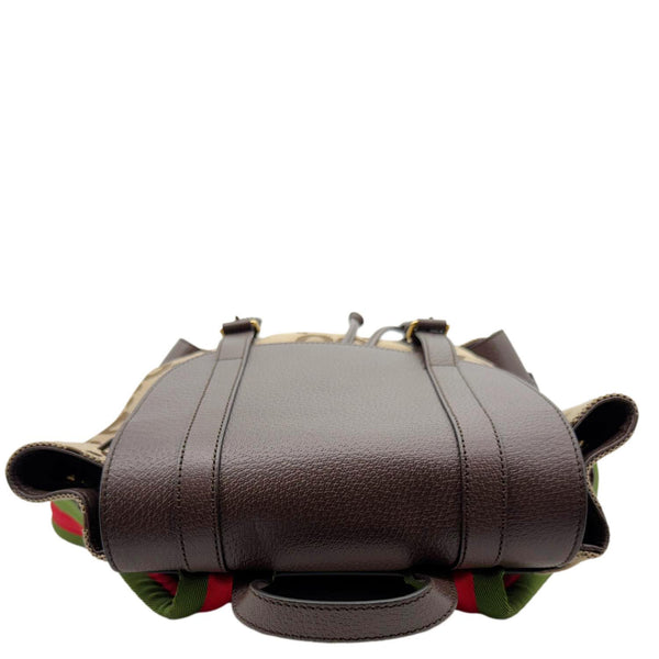 GUCCI Monogram Jumbo GG Canvas Backpack Brown 678829