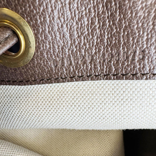 GUCCI Monogram Jumbo GG Canvas Backpack Brown 678829