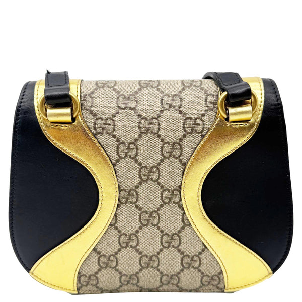 GUCCI Osiride Small GG Supreme Canvas Shoulder Bag Gold 500781