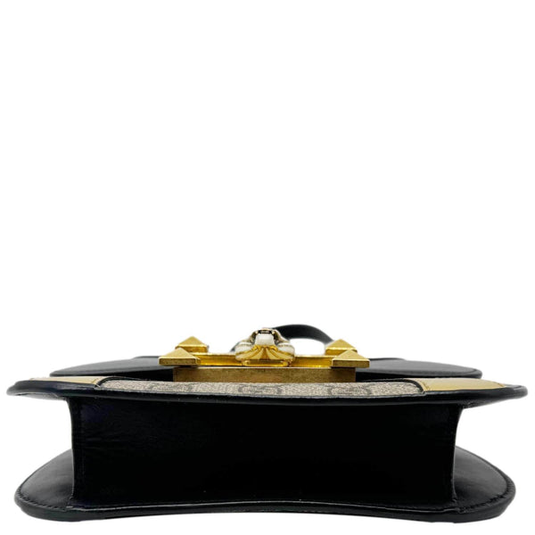 GUCCI Osiride Small GG Supreme Canvas Shoulder Bag Gold 500781