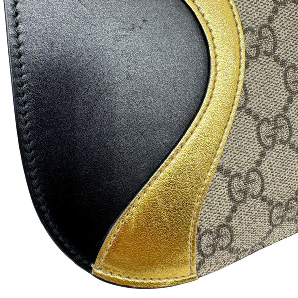 GUCCI Osiride Small GG Supreme Canvas Shoulder Bag Gold 500781
