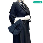 CHRISTIAN DIOR Saddle Oblique Jacquard Crossbody Bag Black