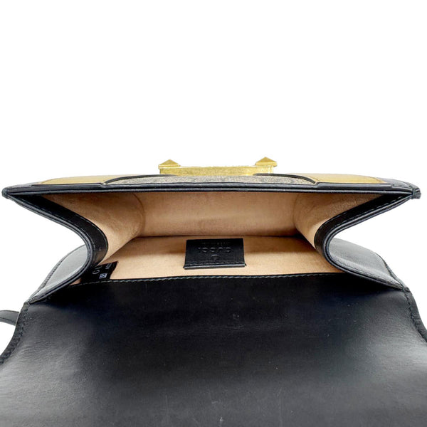 GUCCI Osiride Small GG Supreme Canvas Shoulder Bag Gold 500781