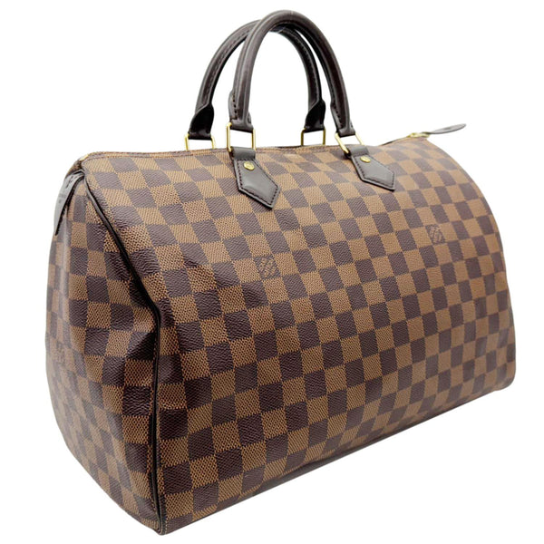 LOUIS VUITTON Speedy 30 Damier Ebene Satchel Bag Brown