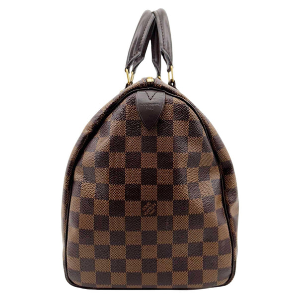 LOUIS VUITTON Speedy 30 Damier Ebene Satchel Bag Brown
