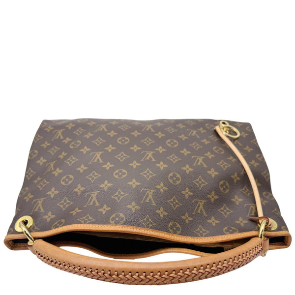 LOUIS VUITTON Artsy MM NM Monogram Canvas Shoulder Bag Brown