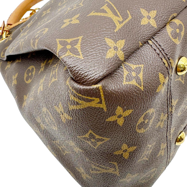 LOUIS VUITTON Artsy MM NM Monogram Canvas Shoulder Bag Brown