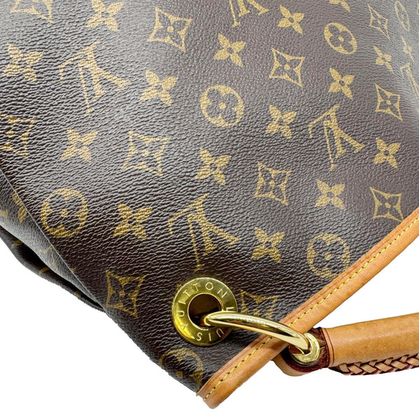 LOUIS VUITTON Artsy MM NM Monogram Canvas Shoulder Bag Brown