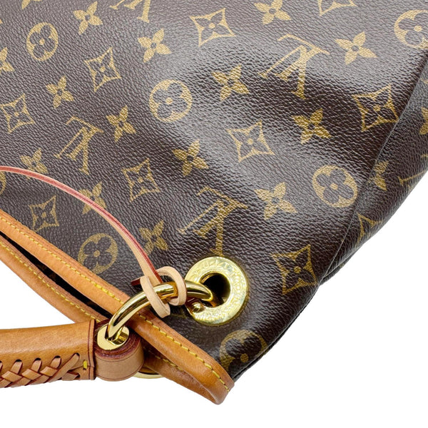 LOUIS VUITTON Artsy MM NM Monogram Canvas Shoulder Bag Brown
