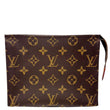 LOUIS VUITTON Toiletry Pouch 19 Monogram Canvas Clutch Brown