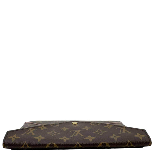 LOUIS VUITTON Kirigami Pochette Large Monogram Canvas Clutch Brown
