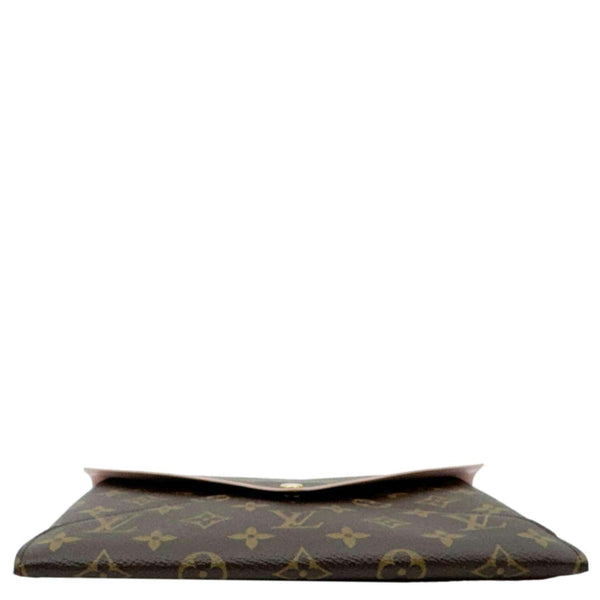 LOUIS VUITTON Kirigami Pochette Large Monogram Canvas Clutch Brown