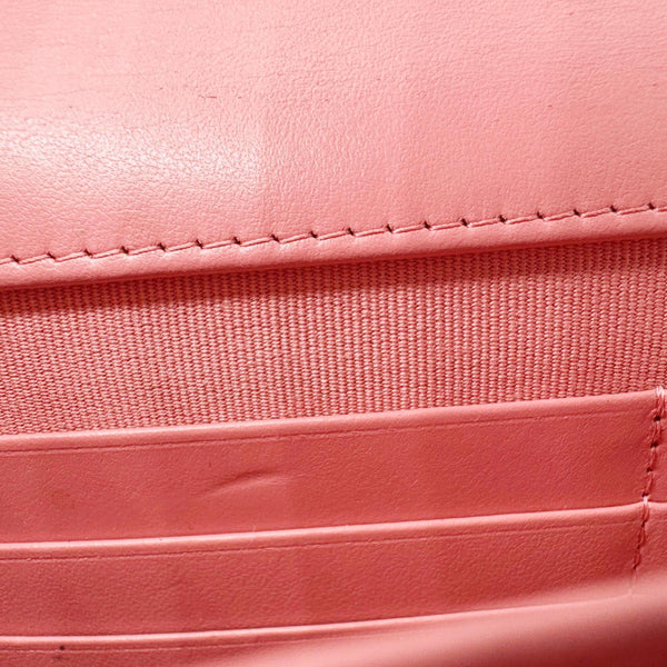 CHANEL Matelasse CC Quilted Caviar Leather WOC Crossbody Bag Pink