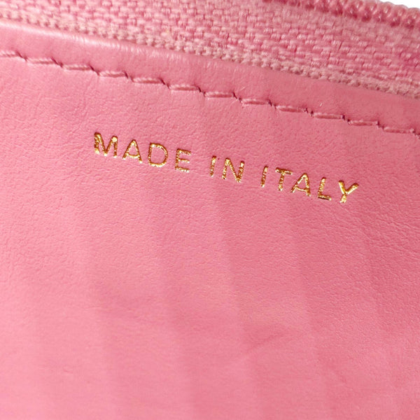 CHANEL Matelasse CC Quilted Caviar Leather WOC Crossbody Bag Pink