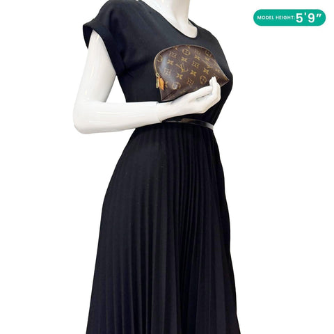 LOUIS VUITTON Monogram Canvas Cosmetic Pouch Brown