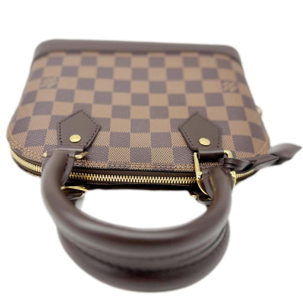 Louis Vuitton Alma BB Damier Ebene Satchel Shoulder Bag Brown