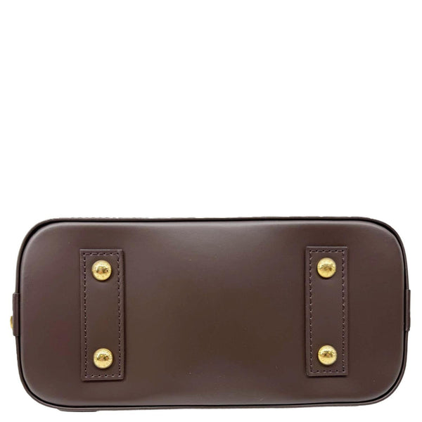 Louis Vuitton Alma BB Damier Ebene Satchel Shoulder Bag Brown