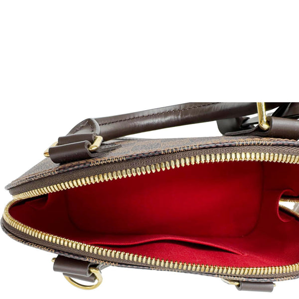 Louis Vuitton Alma BB Damier Ebene Satchel Shoulder Bag Brown