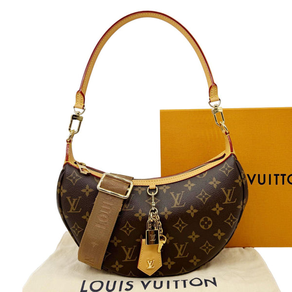 LOUIS VUITTON Looping Monogram Canvas Shoulder Bag Brown