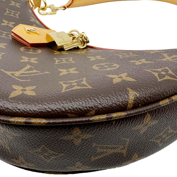 LOUIS VUITTON Looping Monogram Canvas Shoulder Bag Brown