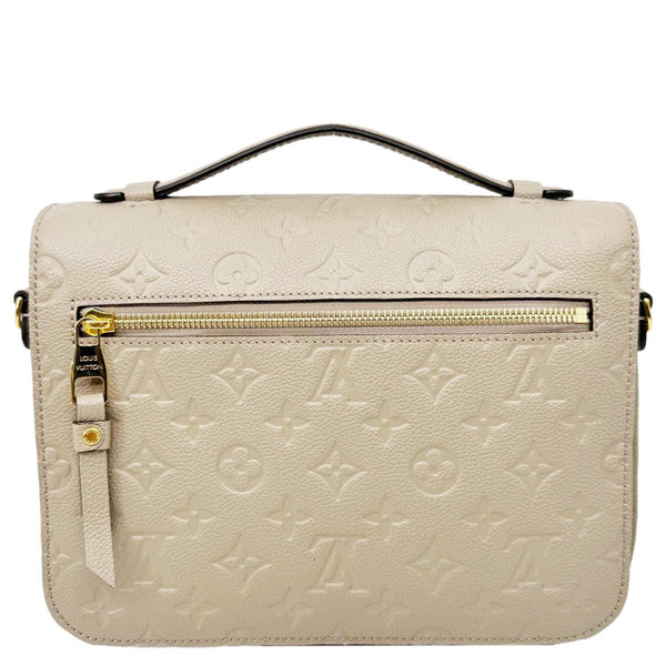 LOUIS VUITTON Metis Pochette Empreinte Leather Crossbody Bag Beige