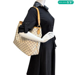 LOUIS VUITTON Delightful Damier Azur Hobo Shoulder Bag White