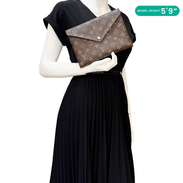 LOUIS VUITTON Kirigami Monogram Canvas Pochette Set Brown